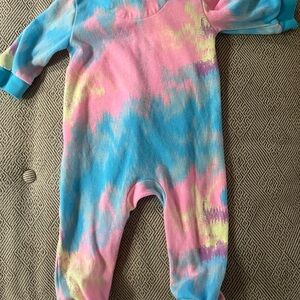 Nike Kids Tie-Dye One Piece in Pink and Blue